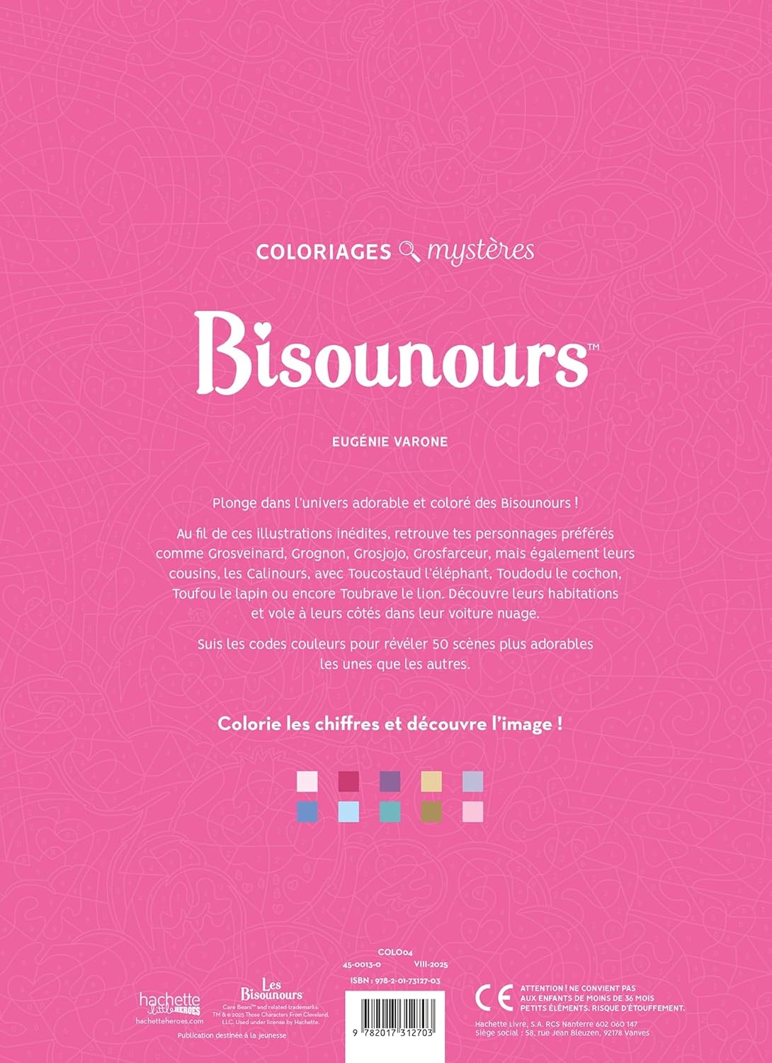 Coloriages mystères - Bisounours
