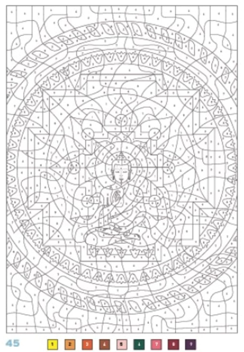 Coloriages mystères - Mandalas