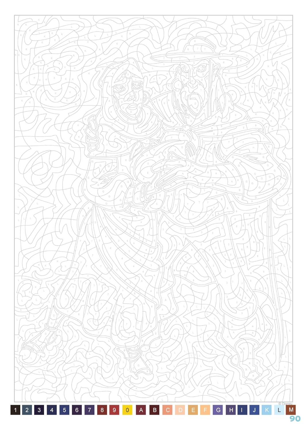 Coloriages mystères Disney - Hiver