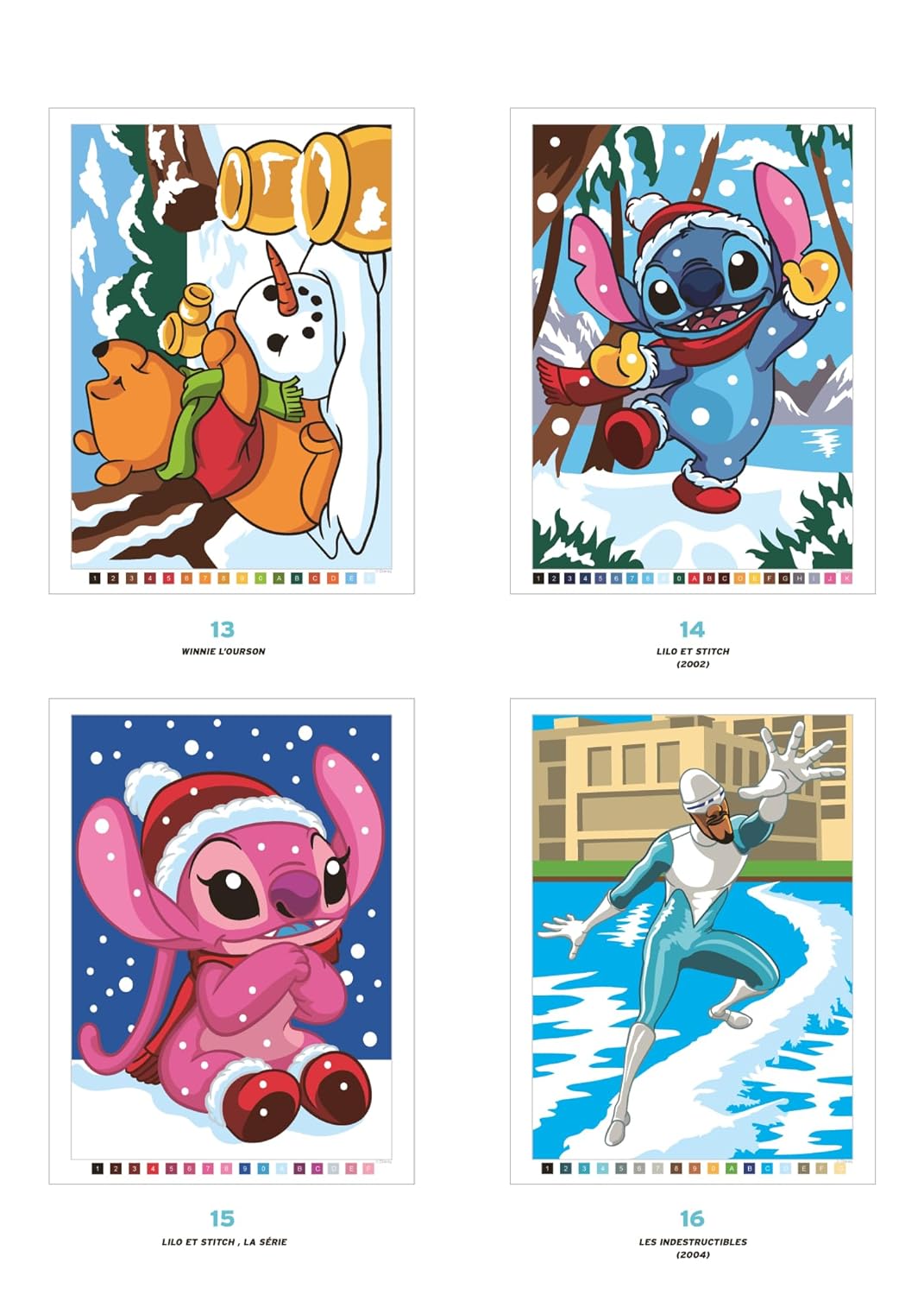 Coloriages mystères Disney - Hiver
