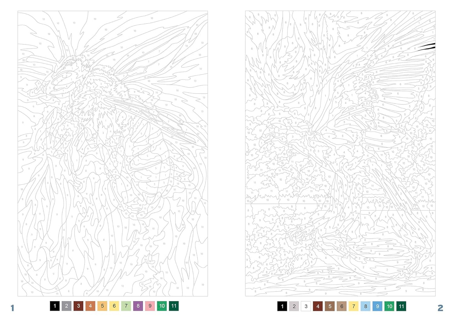 Coloriages mystères - Animaux du monde