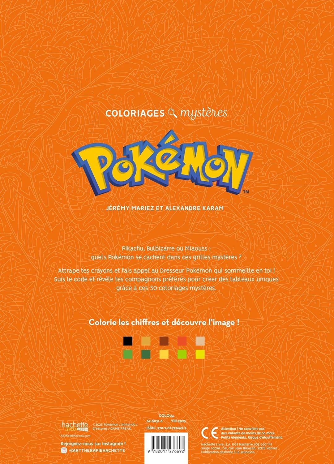 Coloriages mystères - Pokémon