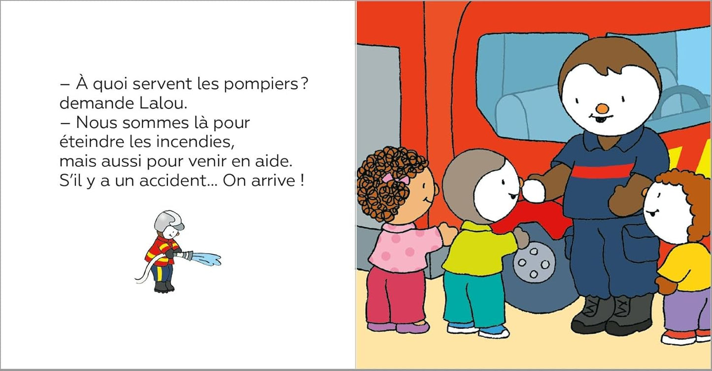 Tchoupi visite la caserne des pompiers