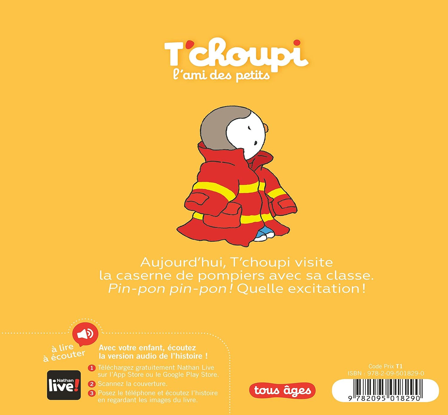 Tchoupi visite la caserne des pompiers