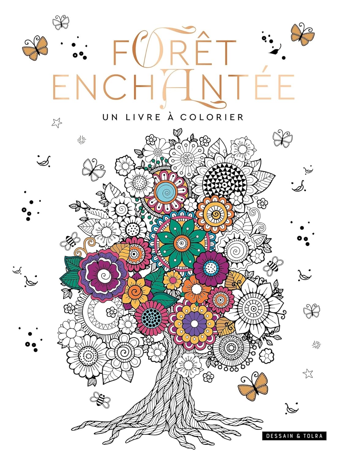 Forêt enchantée, un livre à colorier