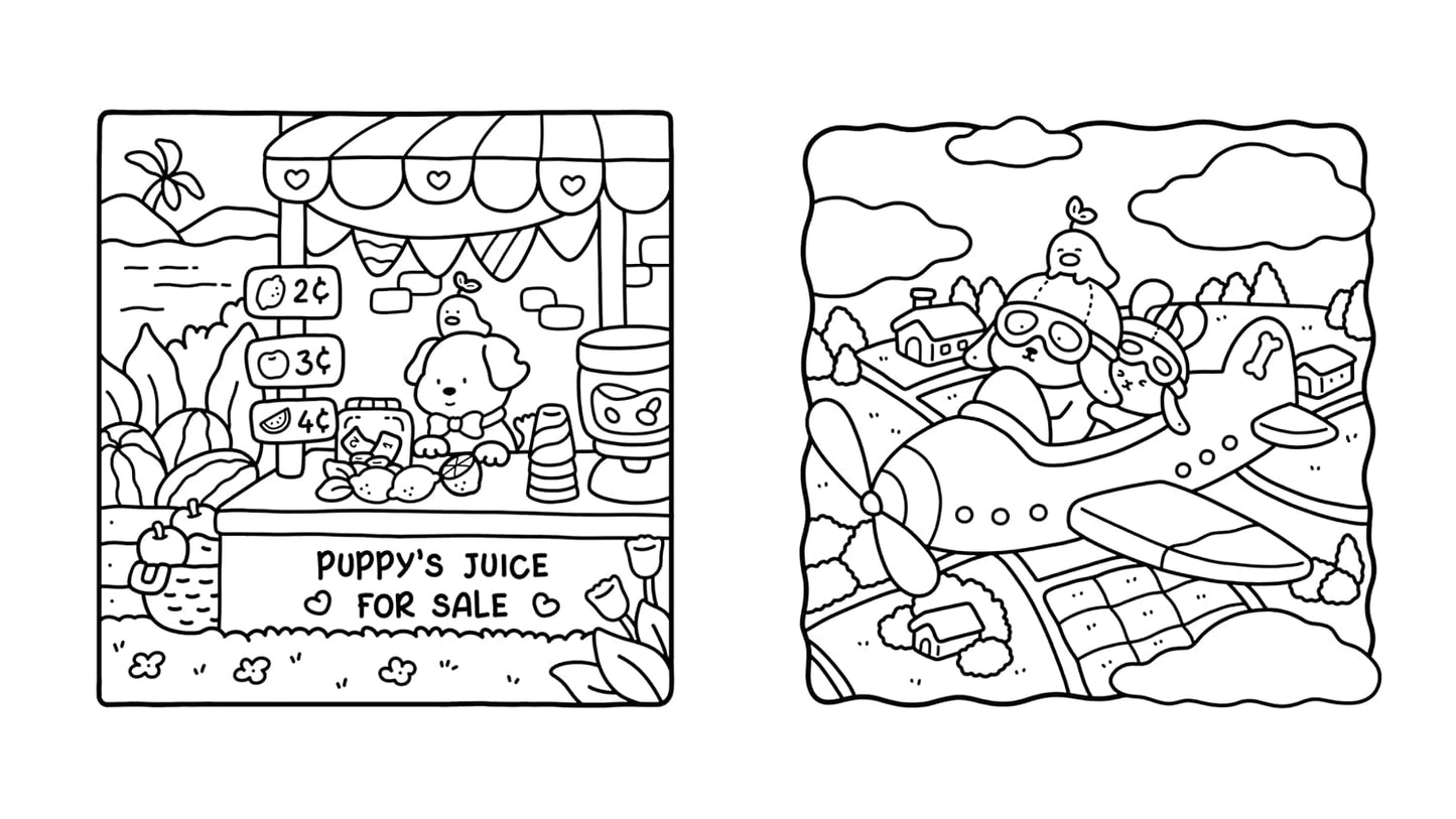 Adorable petit monde - Coco wyo - Livre de coloriage Cozy cuties - Cosy colo