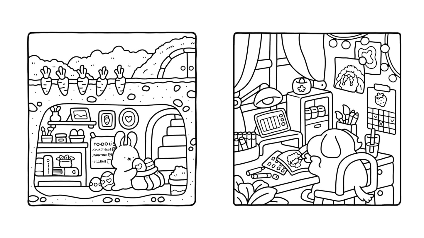Adorable petit monde - Coco wyo - Livre de coloriage Cozy cuties - Cosy colo