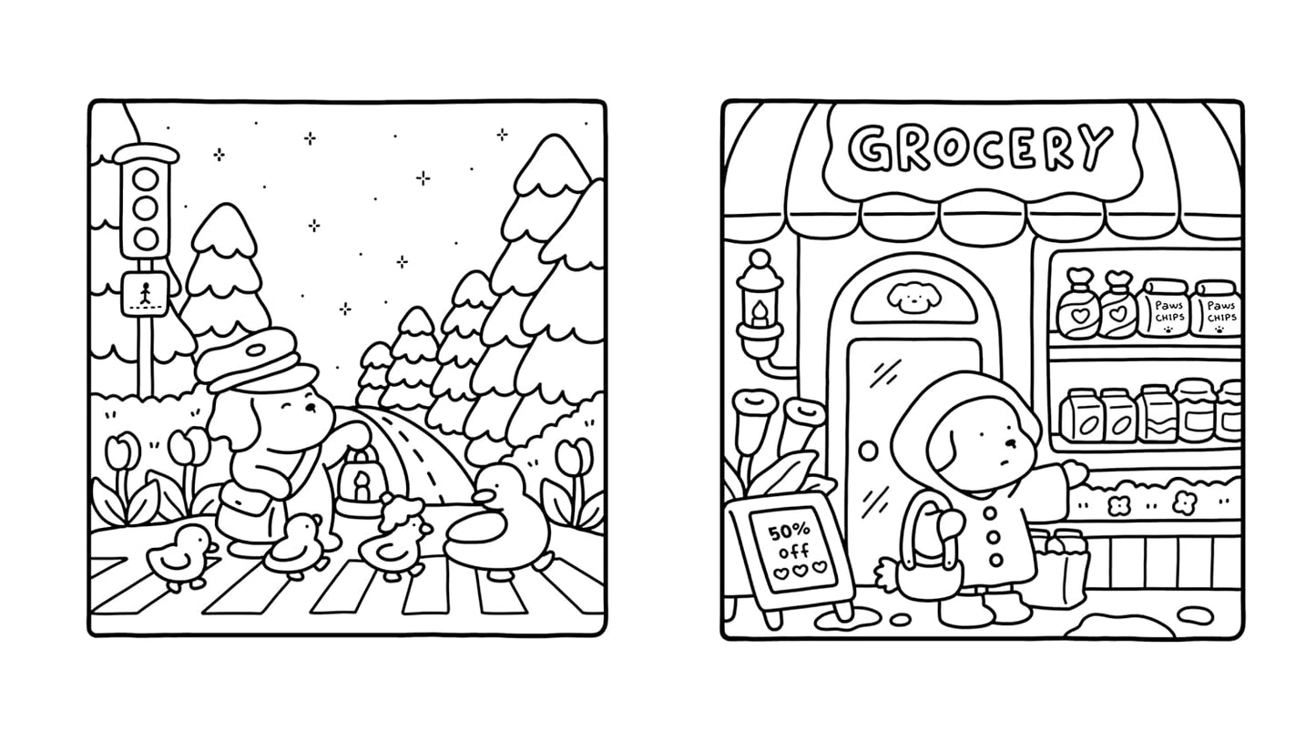 Adorable petit monde - Coco wyo - Livre de coloriage Cozy cuties - Cosy colo