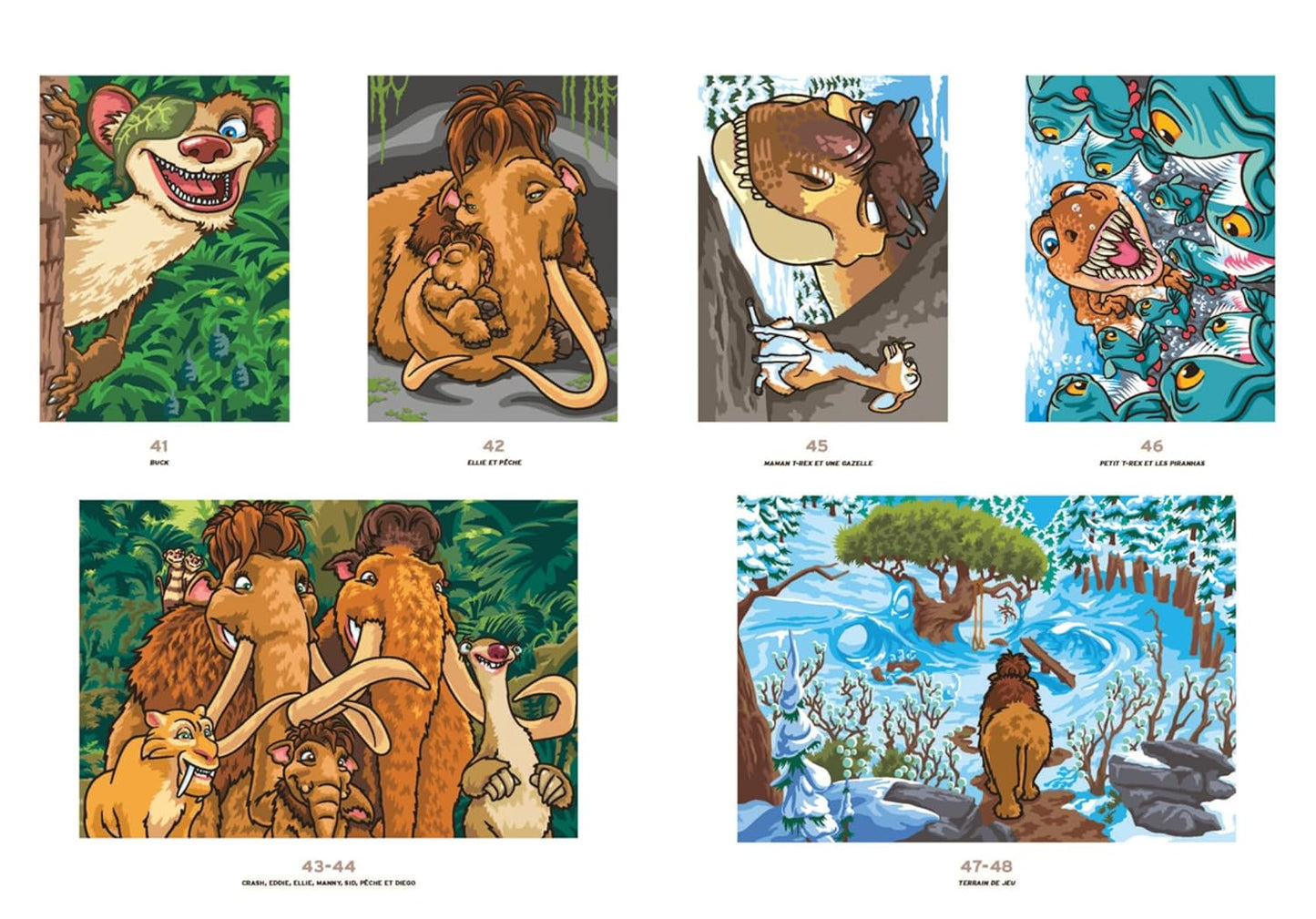 Coloriages mystères - L'Âge de glace