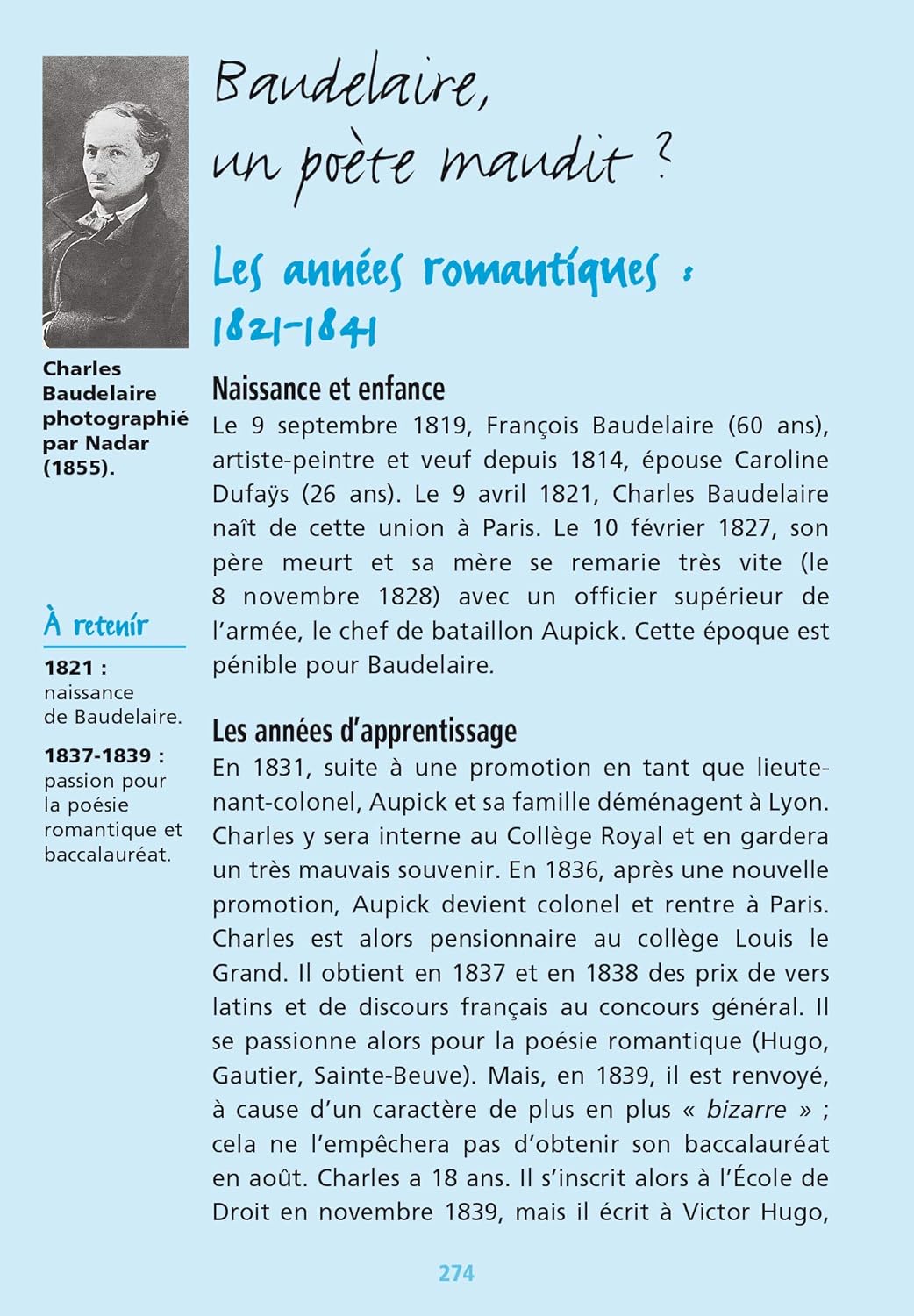 Bibliolycée - Les Fleurs du mal, Charles Baudelaire
