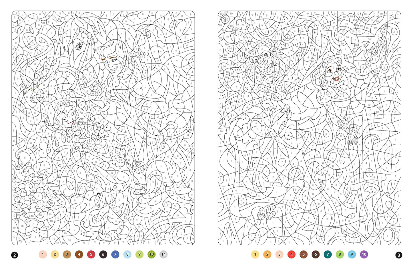 DISNEY PRINCESSES - Mes Coloriages Magiques - Mystères (7+) - Love Stories
