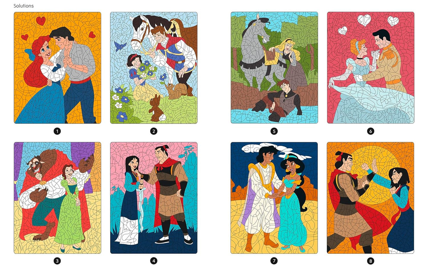 DISNEY PRINCESSES - Mes Coloriages Magiques - Mystères (7+) - Love Stories