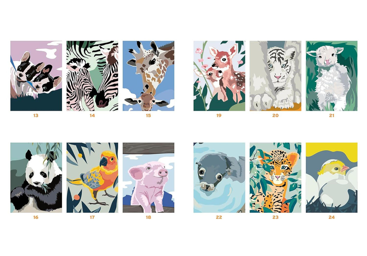 Coloriages mystères - Animaux adorables