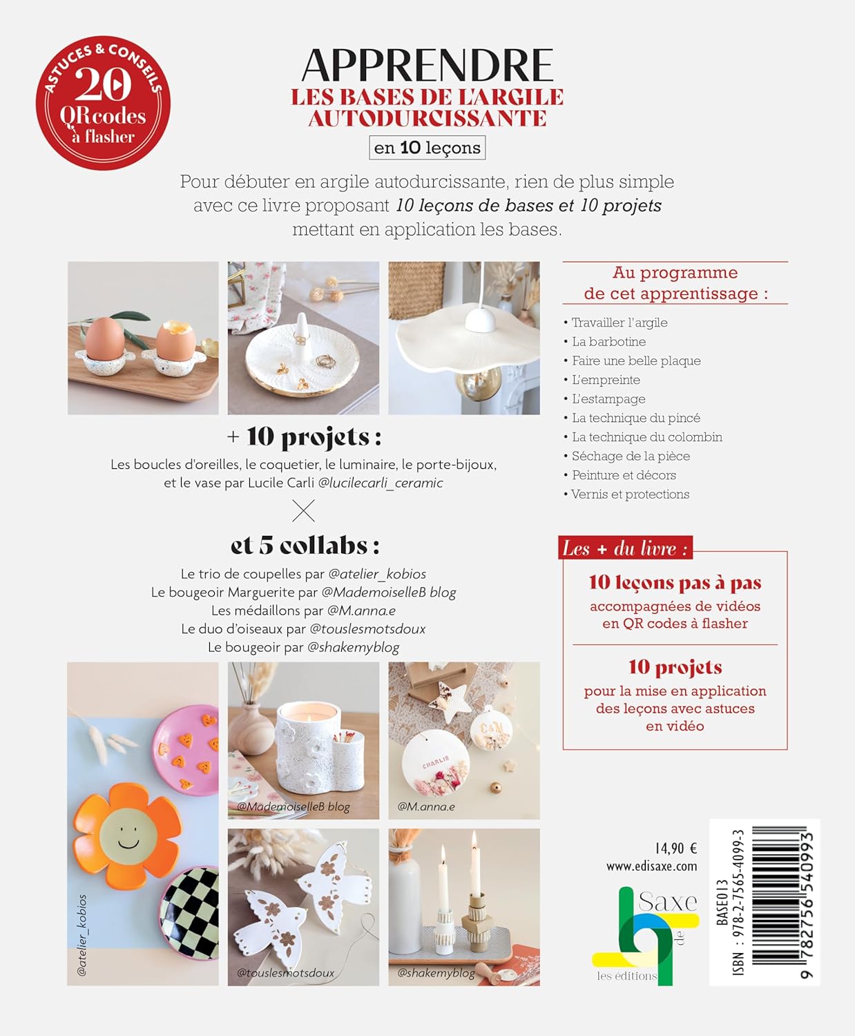 Apprendre les bases de l'argile autodurcissante en 10 leçons