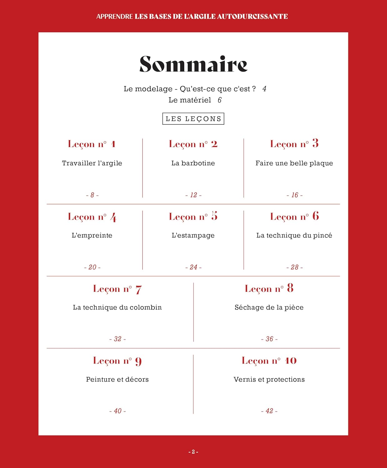 Apprendre les bases de l'argile autodurcissante en 10 leçons