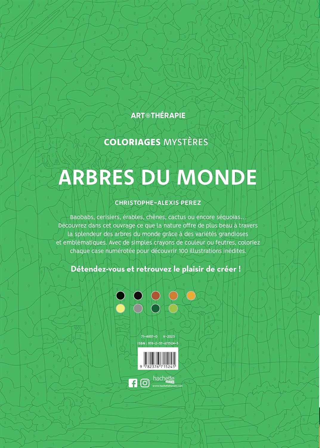 Coloriages mystères - Arbres du monde