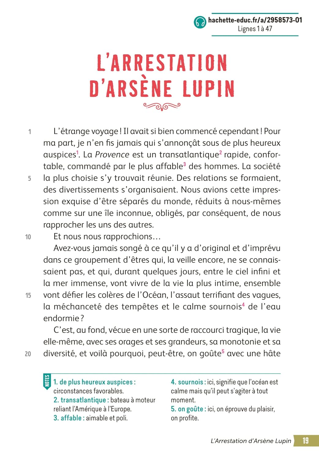 Bibliocollège - Arsène Lupin "Gentleman cambrioleur", Maurice Leblanc