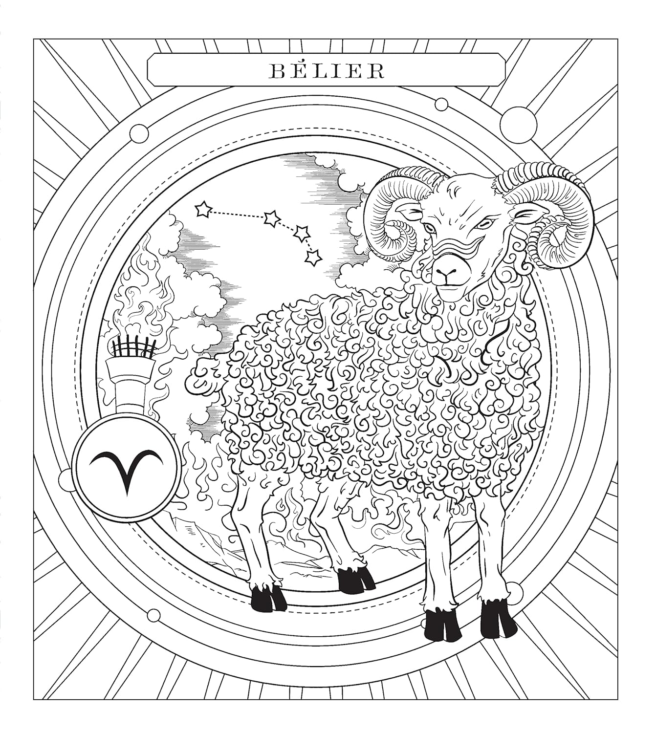 Astrologie - Livre de coloriage