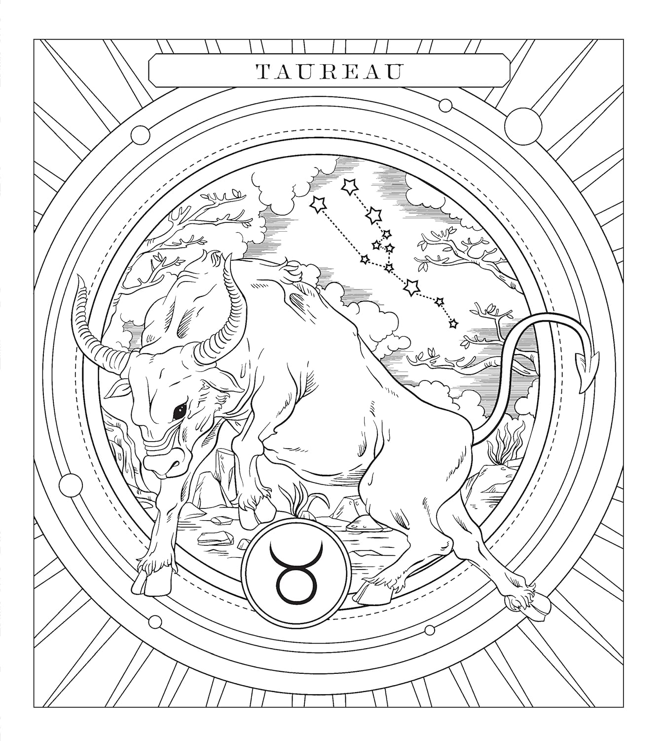 Astrologie - Livre de coloriage