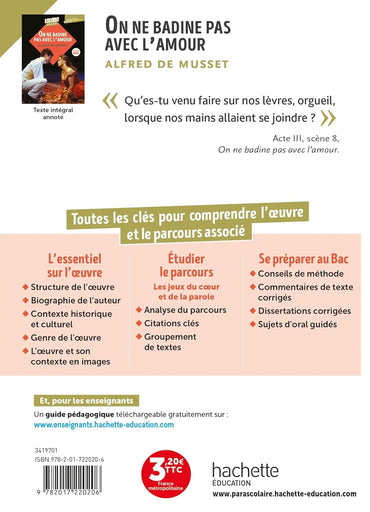 Bibliolycée - On ne badine pas avec l'amour, Alfred de Musset - BAC 2026