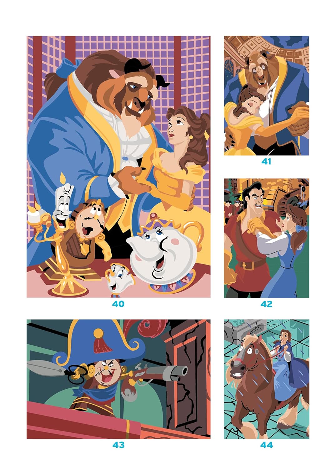 Coloriages mystères Spécial film - La Belle et la Bête