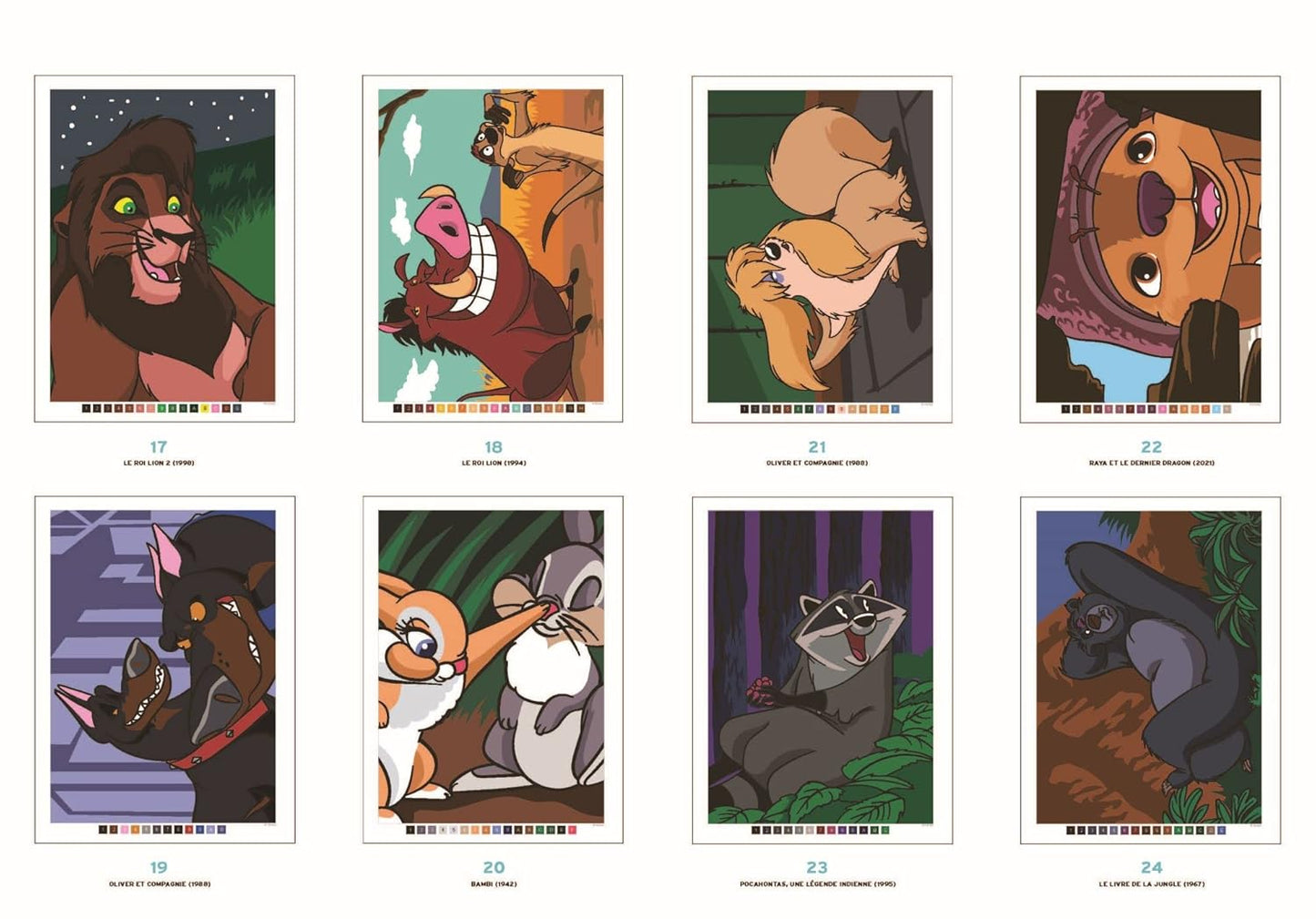 Coloriages mystères Disney - Bestiaire