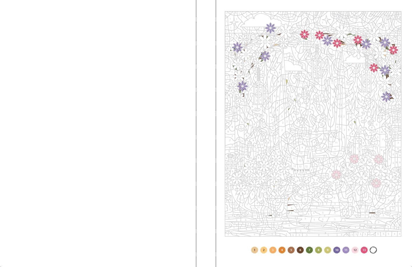 Les petits bonheurs de la vie - coloriage mystère luxe