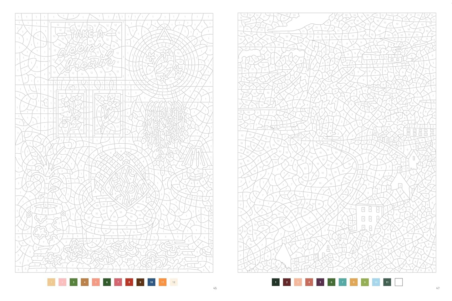 Week-end à la campagne - 40 coloriages mystère