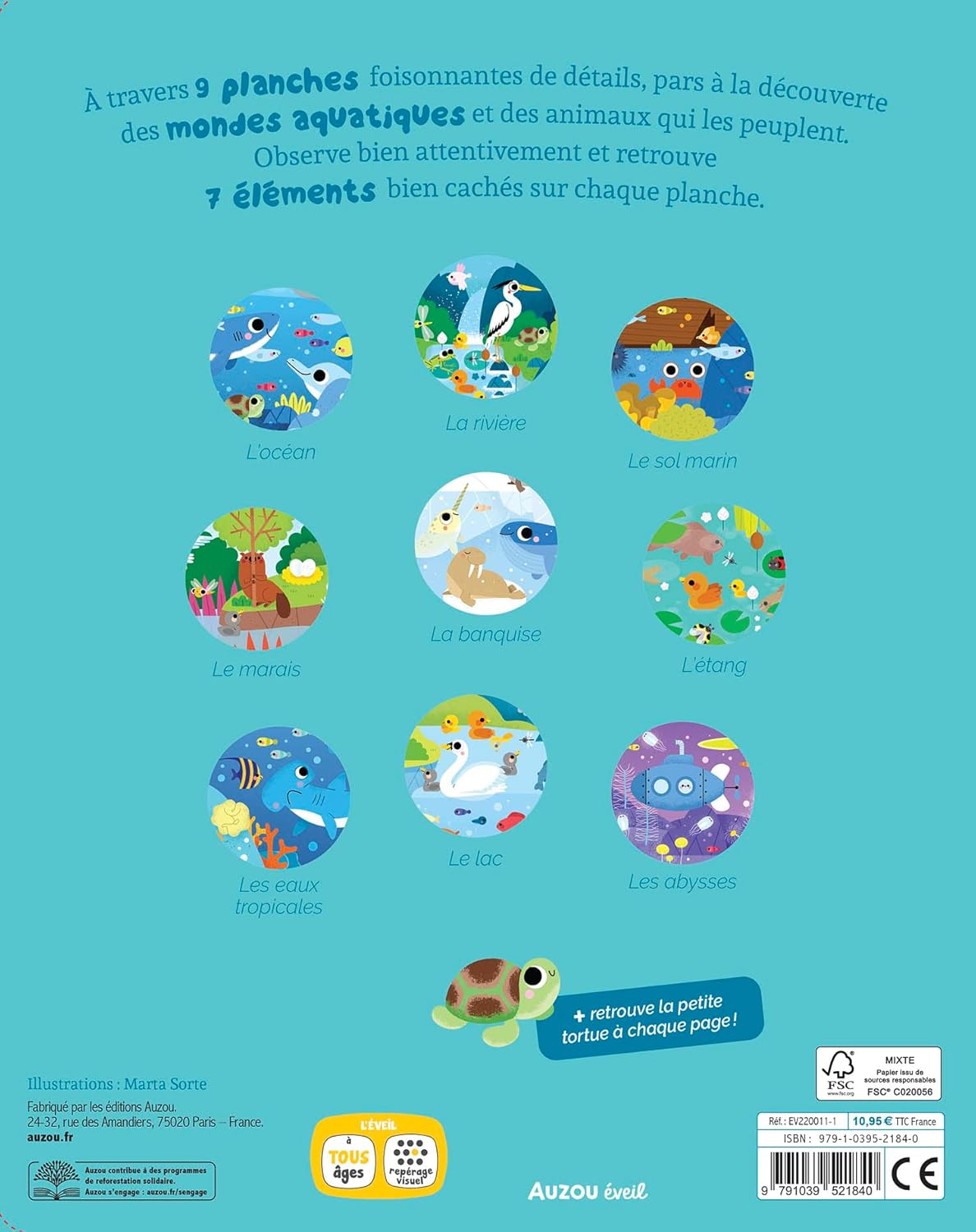 CHERCHE ET TROUVE DES TOUT PETITS - TOUS A L'EAU !