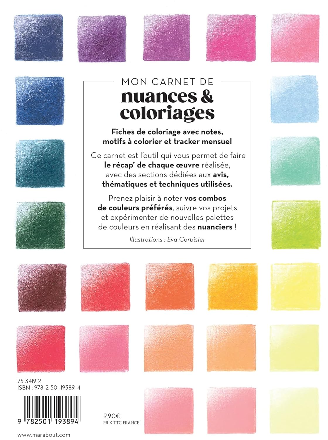 Mon carnet de nuances & coloriages