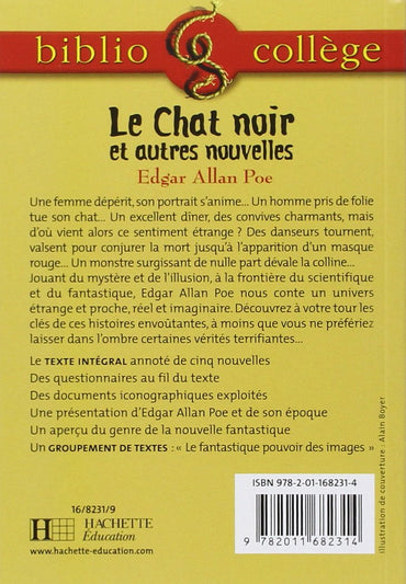 Bibliocollège - Le Chat noir et autres nouvelles, Edgar Allan Poe