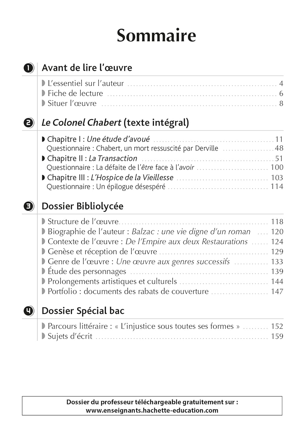 Bibliolycée - Le Colonel Chabert, Honoré de Balzac