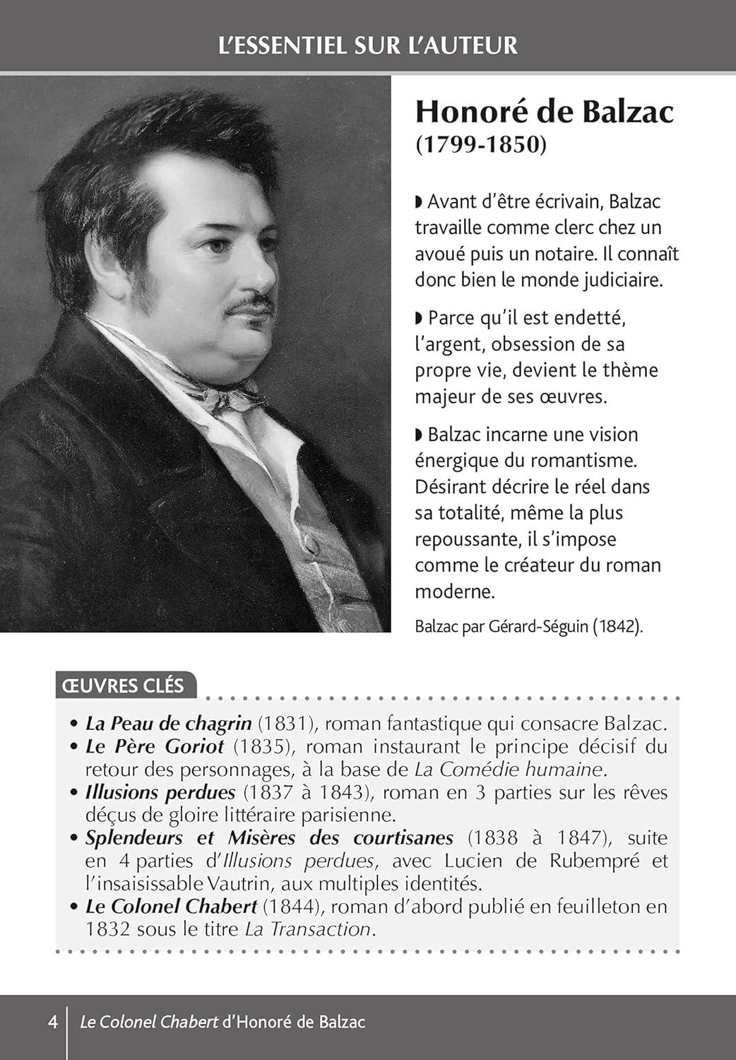 Bibliolycée - Le Colonel Chabert, Honoré de Balzac