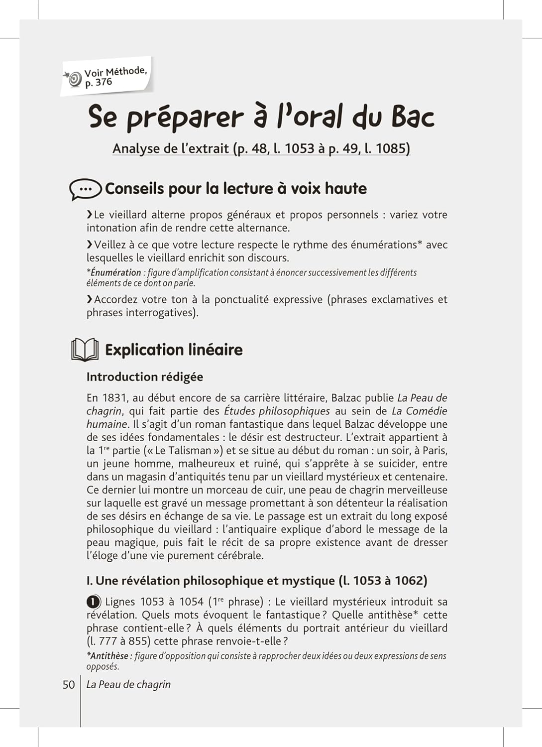 BiblioLycée - La Peau de chagrin, Balzac (BAC 1re générale) - BAC 2026