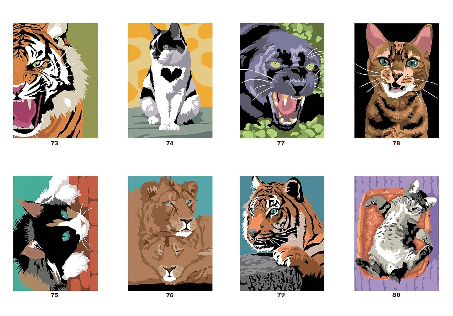 Coloriages mystères - Chats et félins