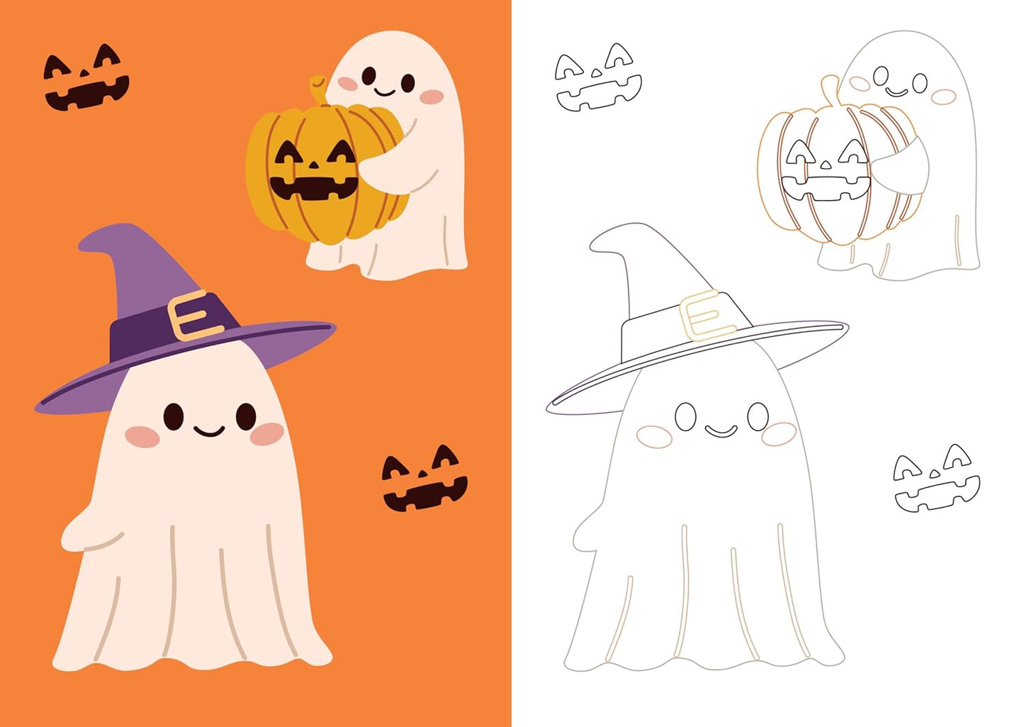 Mon beau carnet de coloriage : Halloween