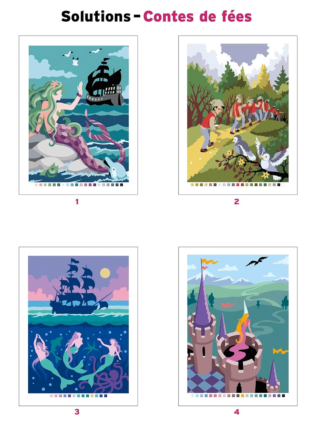 Coloriages mystères - Contes de fées