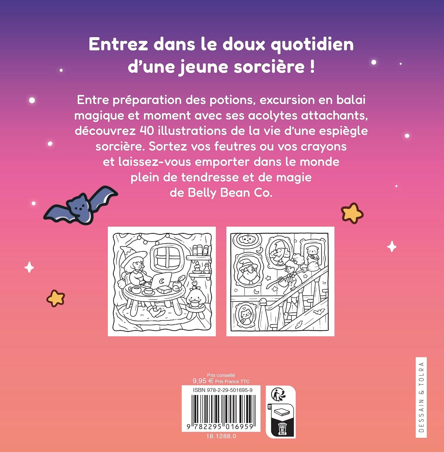 Cosy witchy - Belly Bean - Coloriages mignons pleins de magie - Cosy colo