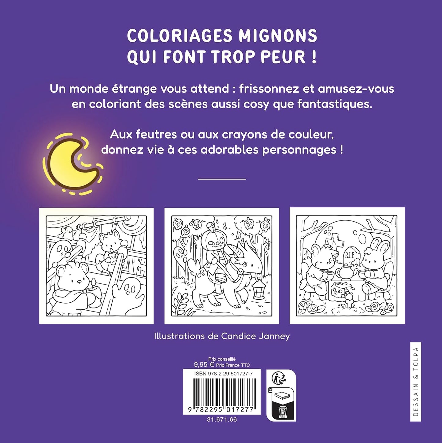 Cosy Spooky - Jade Summer - Coloriages mignons qui font trop peur pour adultes - Cosy colo