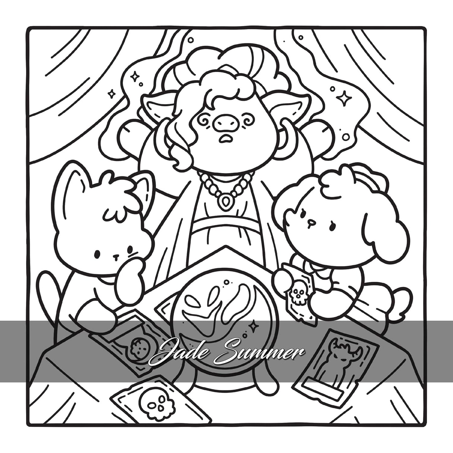 Cosy Spooky - Jade Summer - Coloriages mignons qui font trop peur pour adultes - Cosy colo