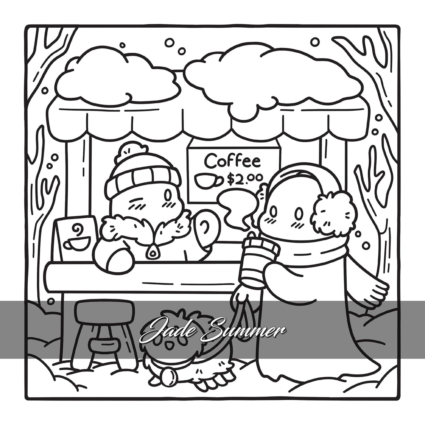 Cosy Spooky - Jade Summer - Coloriages mignons qui font trop peur pour adultes - Cosy colo