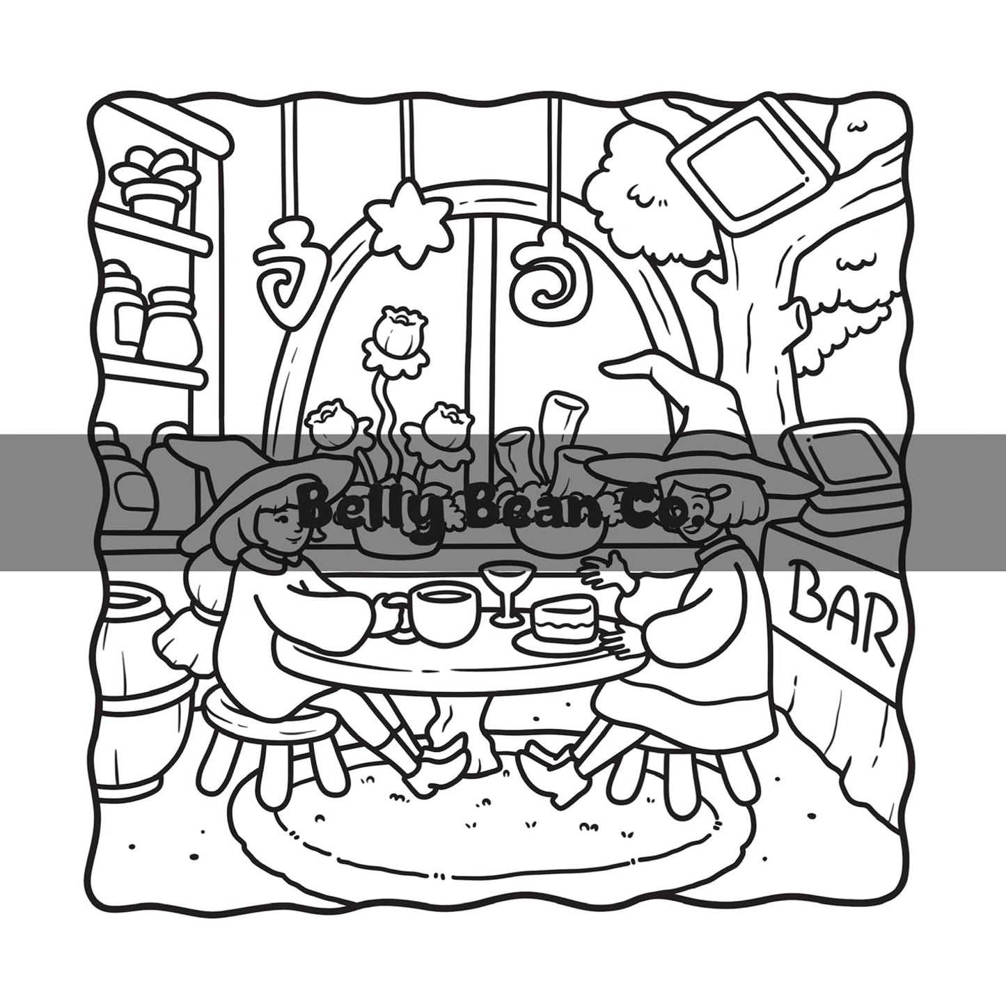 Cosy witchy - Belly Bean - Coloriages mignons pleins de magie - Cosy colo