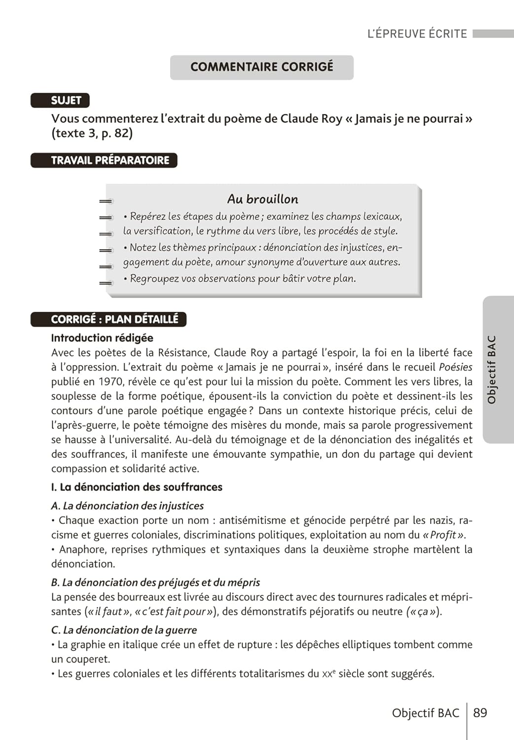 BiblioLycée - Déclaration des droits de la femme et de la citoyenne, de Gouges - BAC 2025