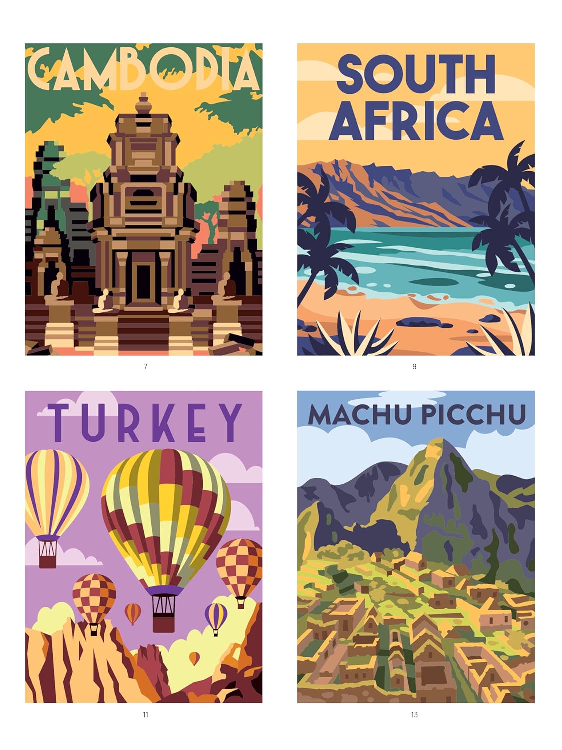 Tour du monde - 40 coloriages mystère