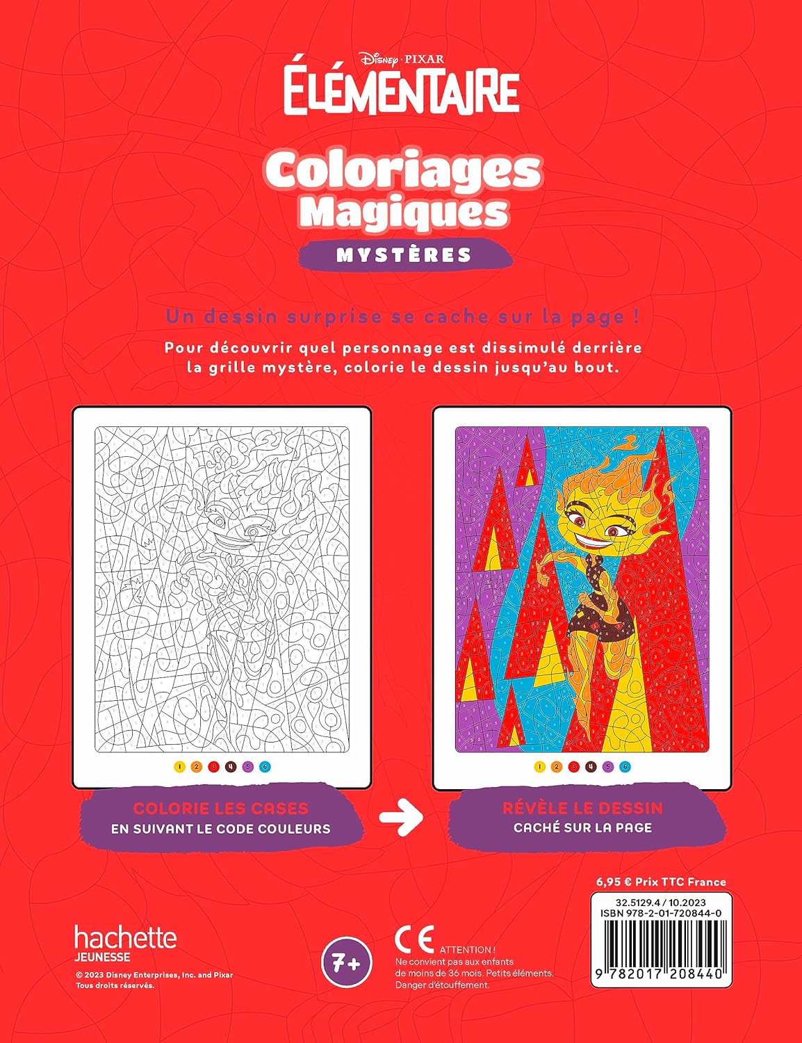 ELEMENTAIRE - Coloriages Magiques - Mystères (7+) - Disney Pixar