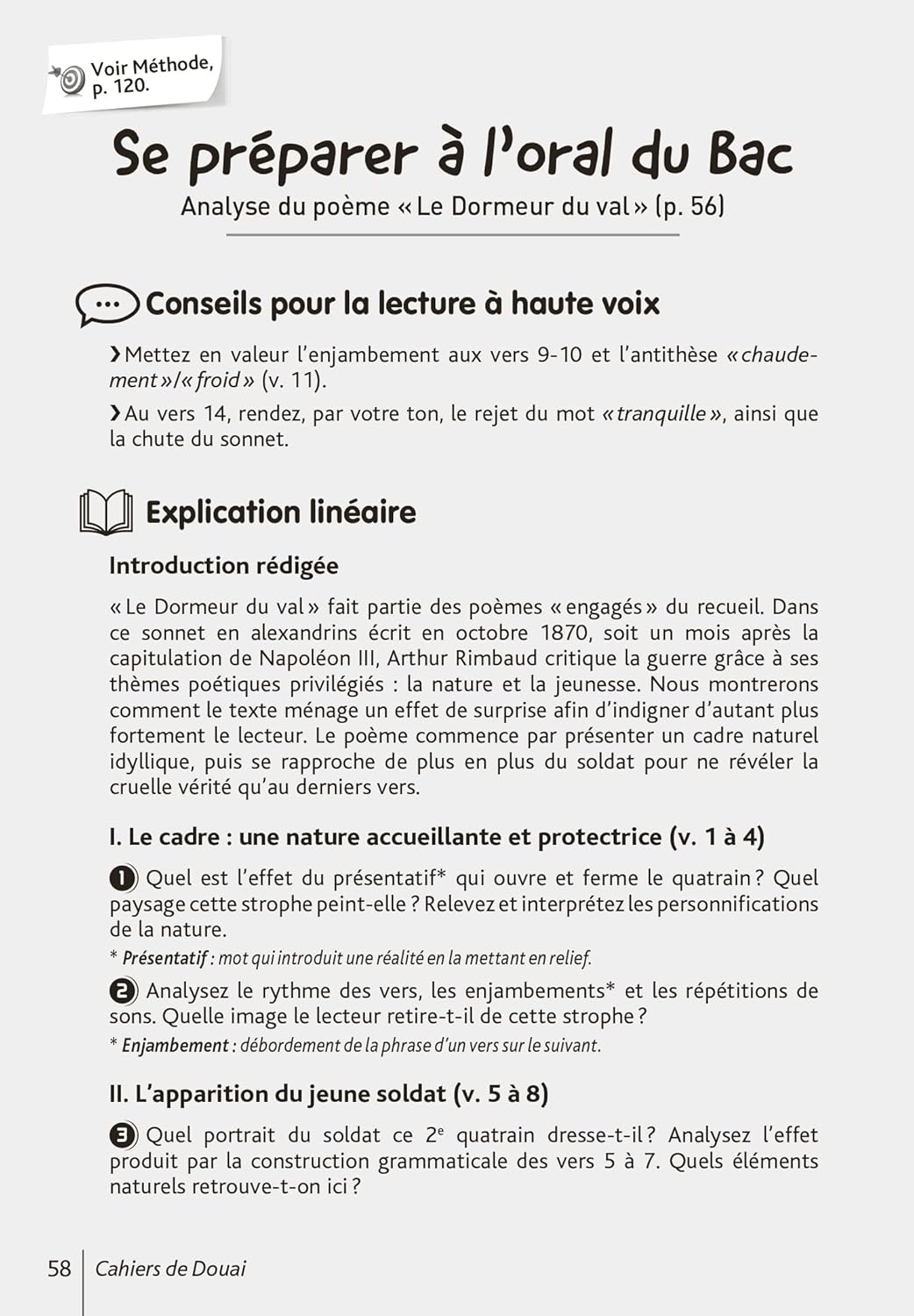 BiblioLycée - Cahiers de Douai (Rimbaud) - BAC 2025
