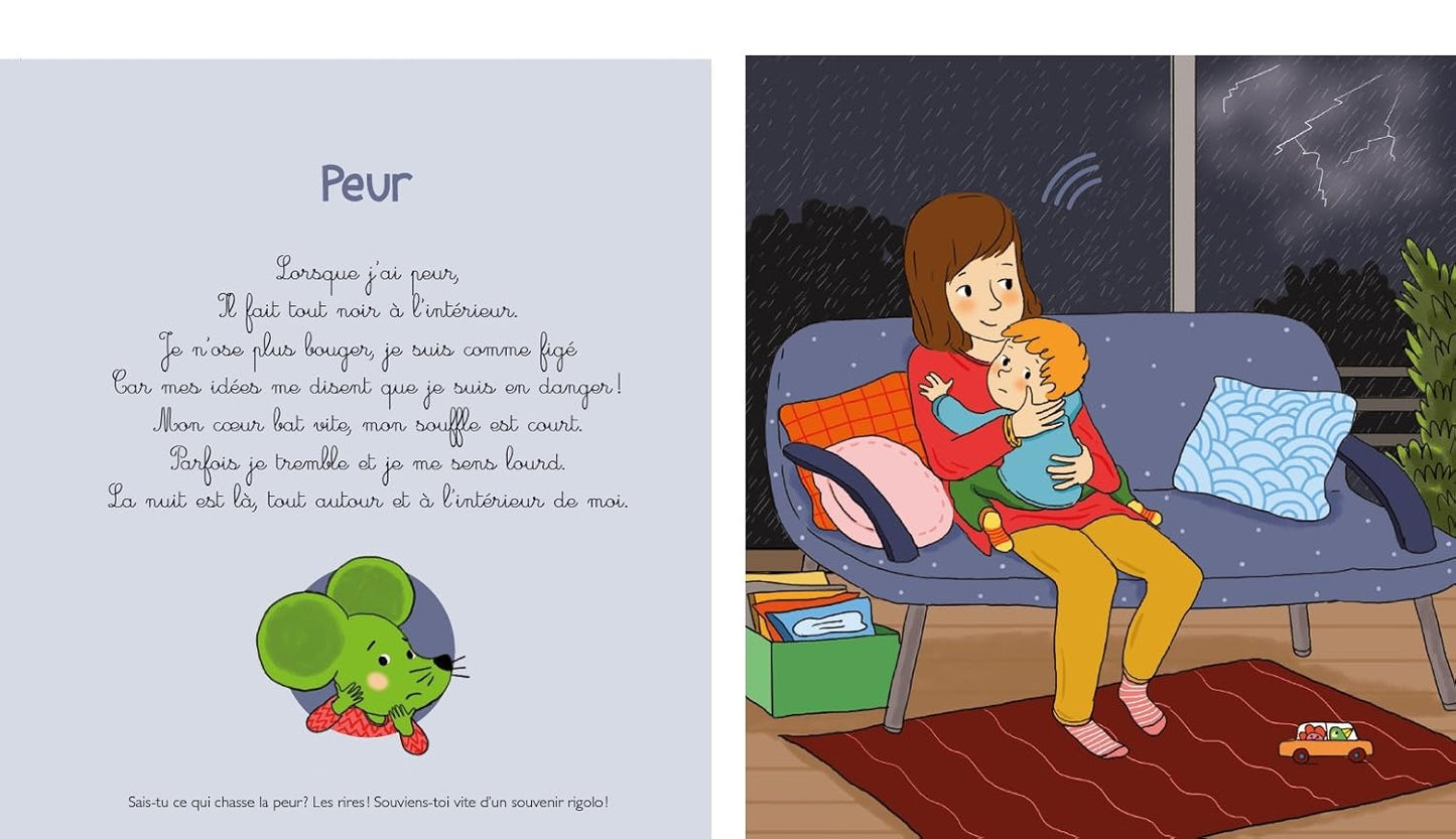 Le livre sonore de mes émotions - Livre sonore avec 6 puces - Dès 1 an