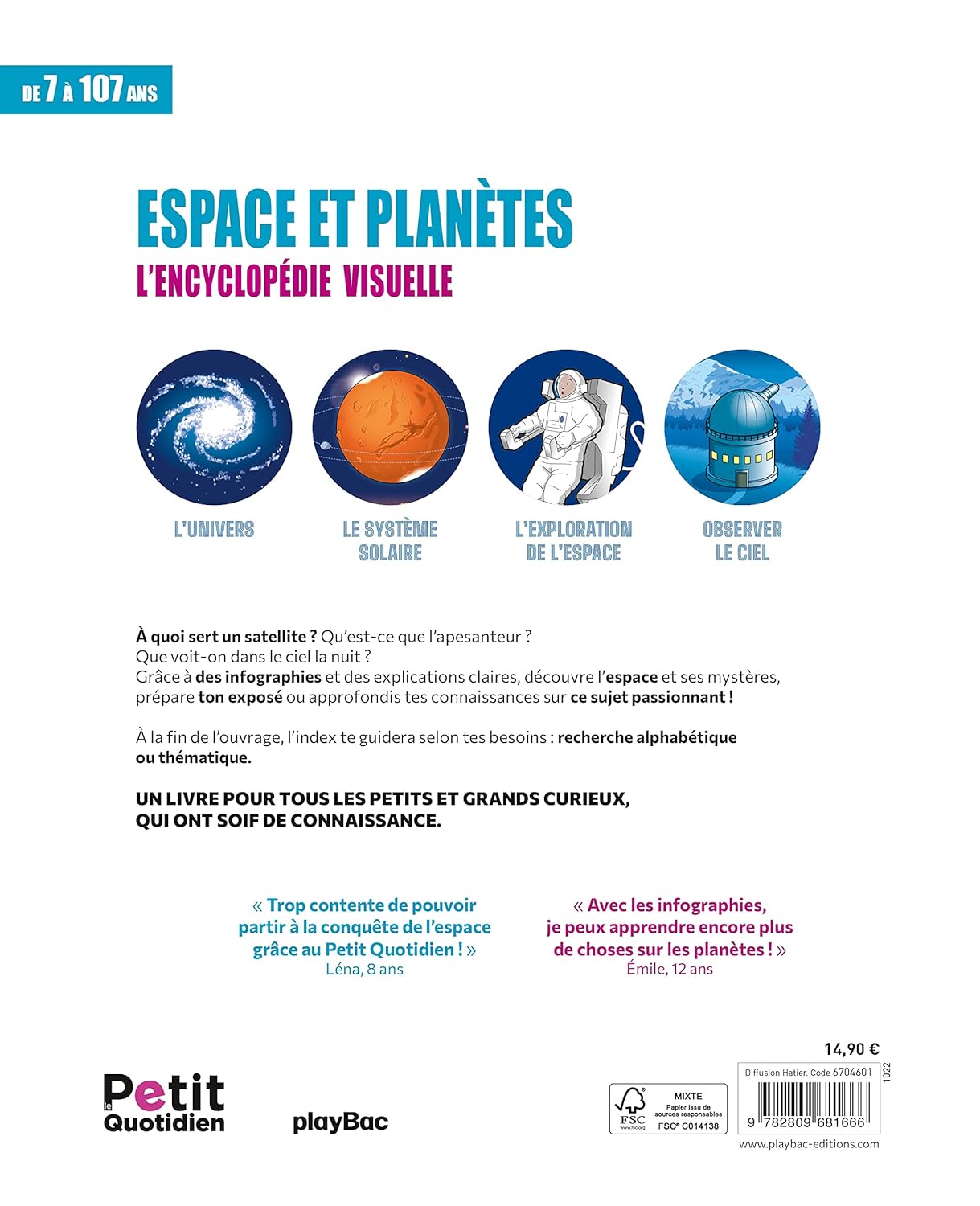 Le Petit Quotidien - L'encyclopédie visuelle - Espace et planètes