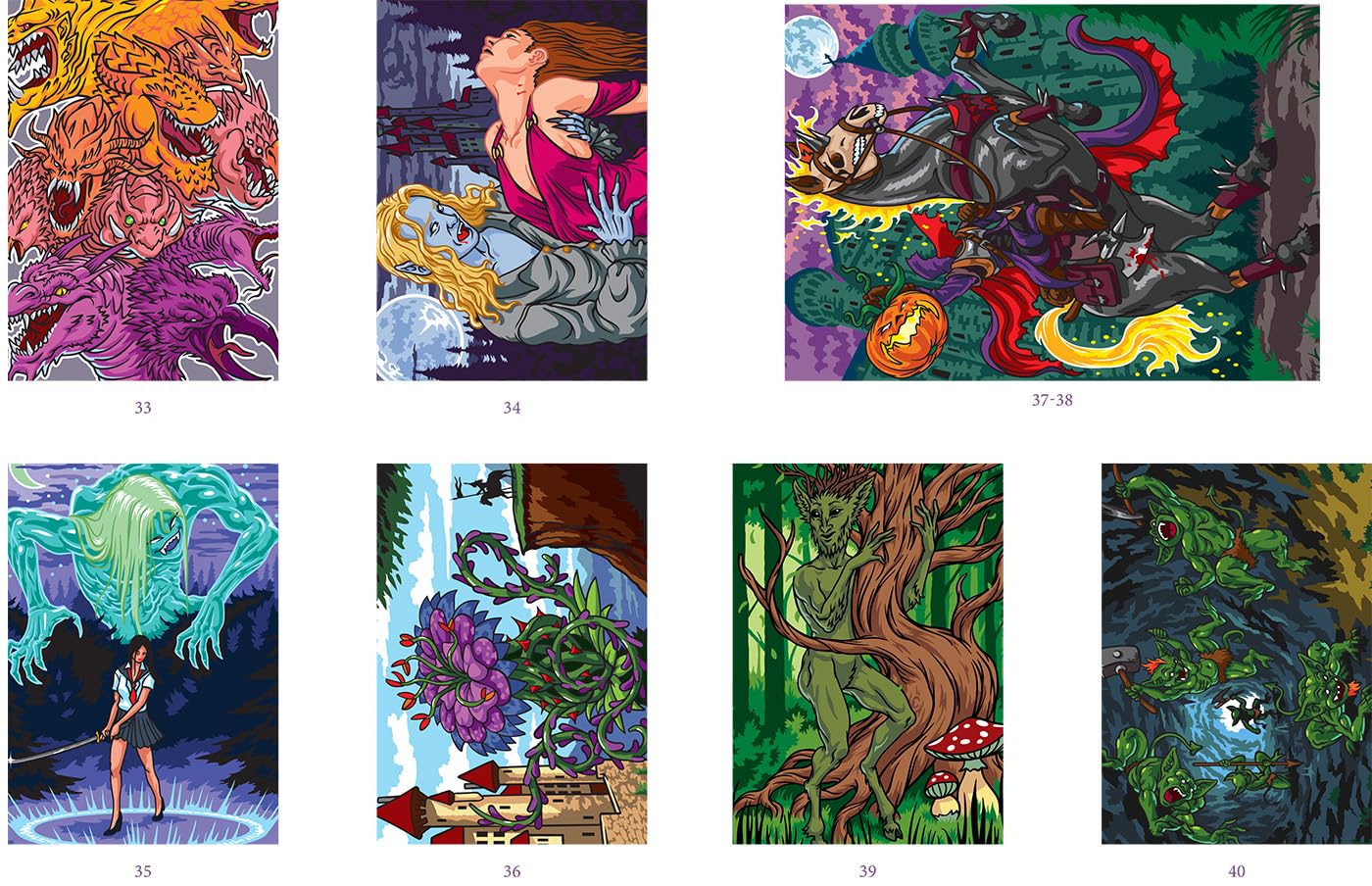 Coloriages mystères - Mondes fantastiques