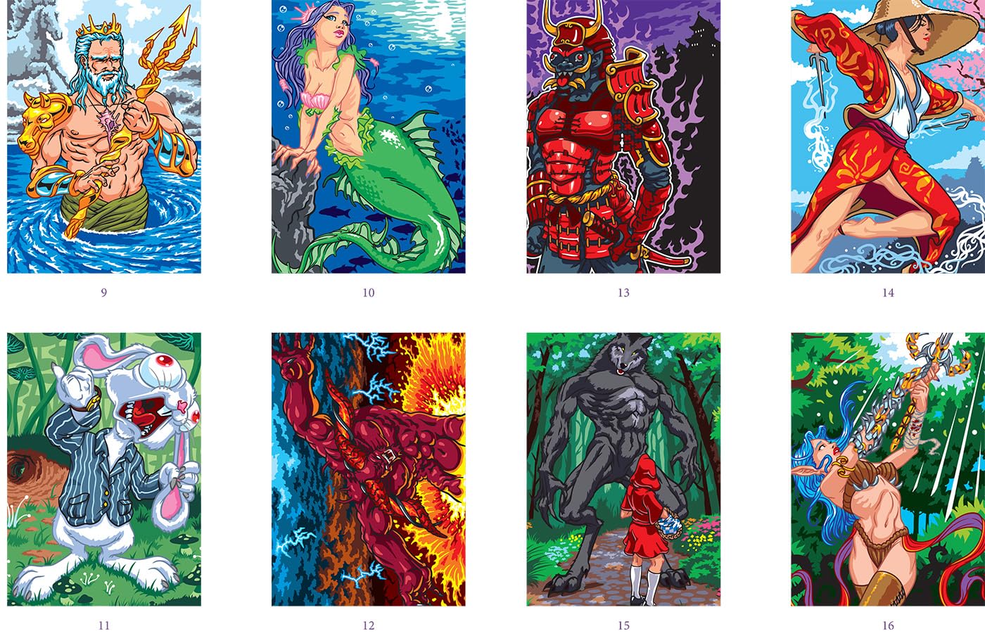 Coloriages mystères - Mondes fantastiques